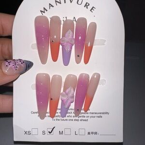 Gradient Nail Set - Pink and Purple